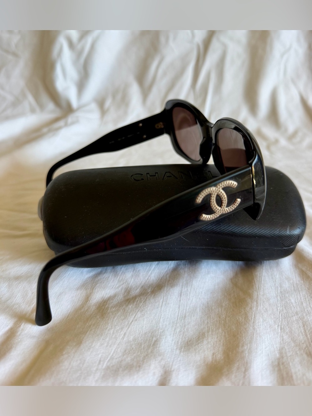 Chanel Black 5102 C501/87  54 17 135 with CC logo Sunglasses - Picture 5 of 13